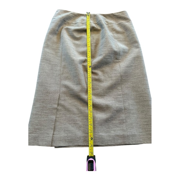 Lafayette 148 Wool Blend Taupe Blazer Skirt Suit Set Size 8 Career Boardroom - Picture 9 of 17